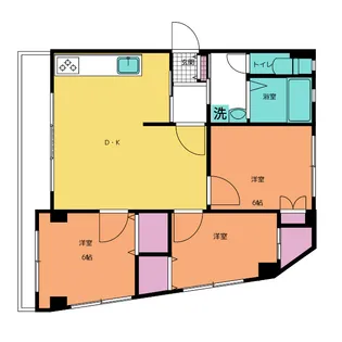 ままがーでん【4階】の間取り
