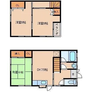 メゾネットつかさの間取り