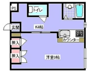 エステート松山II(R)【8階】の間取り