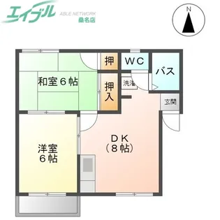 ハイツ後藤 B棟【2階】の間取り