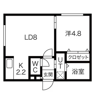 グランセルクル中島公園【1階】の間取り