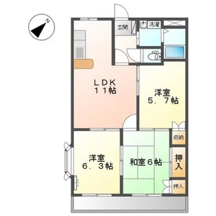エランドールII【2階】の間取り