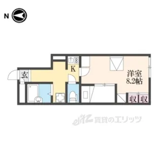 レオパレスTukasa【1階】の間取り