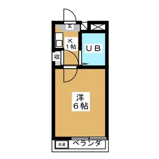 田辺ハイツ【3階】の間取り