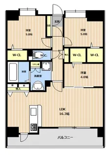LIBTH菊陽【2階】の間取り