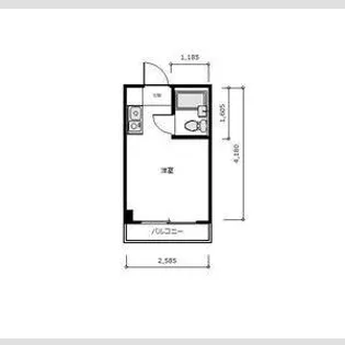 1Kの間取り画像