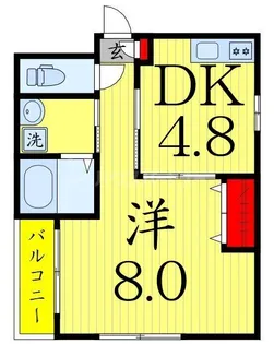 カーサ カッシーノ【4階】の間取り