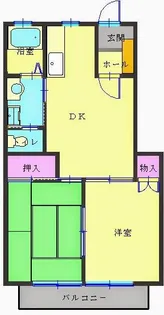 2DKの間取り画像