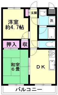 ホーユウパレス本庄【3階】の間取り