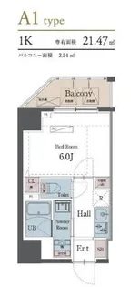 ラグゼナ横浜鶴見【6階】の間取り