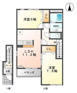 ラ・ナチュール【2階】の間取り