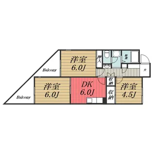 千葉県千葉市若葉区みつわ台2【アパート】の間取り