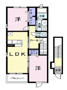 茨城県土浦市烏山5【アパート】の間取り