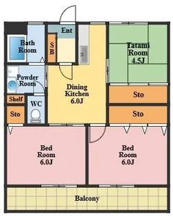 パークサイド作の山【3階】の間取り