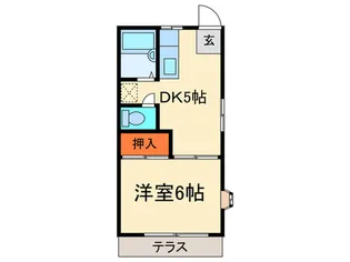サンハウス【1階】の間取り