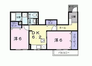 広島県広島市東区馬木1【アパート】の間取り