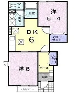 ファミール八王子A【1階】の間取り