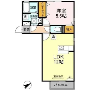 リッシハウス【1階】の間取り