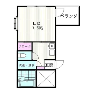 クレアトゥール松乃【4階】の間取り