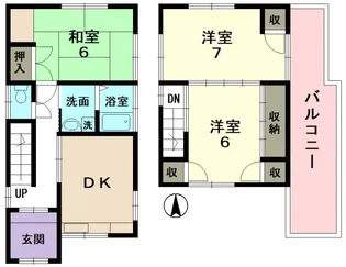 岐阜県多治見市松坂町4【一戸建】の間取り