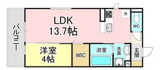 福岡県北九州市八幡西区友田1【アパート】の間取り