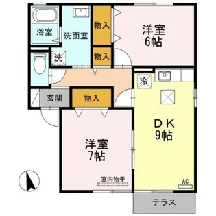 第2エバーグリーン A棟【1階】の間取り