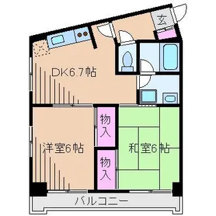 駒形エクセルII【3階】の間取り