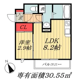 千葉県市川市南八幡1【マンション】の間取り