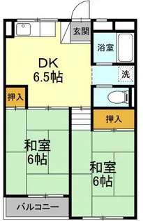 グリーンハウスクスノキ【2階】の間取り