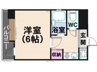 ピュアドーム高宮アーネスト【8階】の間取り