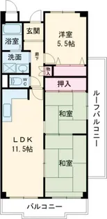 大阪府四條畷市南野2【マンション】の間取り