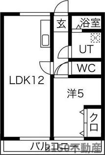 岐阜県岐阜市上川手【マンション】の間取り