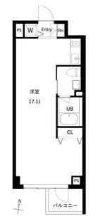 1Rの間取り画像