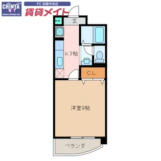 パレドールKonishi【1階】の間取り