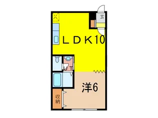 サンライフ錦町I【2階】の間取り