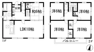 兵庫県宝塚市寿楽荘【一戸建】の間取り