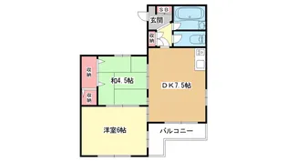 大阪府豊中市服部西町3【マンション】の間取り
