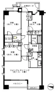 クレマージュ南青山【2階】の間取り