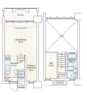 神奈川県川崎市中原区丸子通1【マンション】の間取り