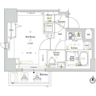 ガリシア中野弥生町【3階】の間取り