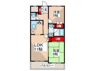 グラスコ-ト板橋【3階】の間取り