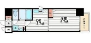大阪府大阪市中央区南久宝寺町1丁目【マンション】の間取り