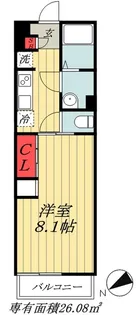 千葉県船橋市本中山4【マンション】の間取り