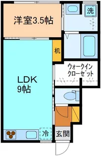 INTEGRAL粟島【1階】の間取り