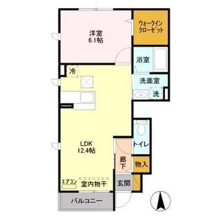 リーベンハイム【1階】の間取り