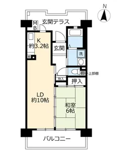 1LDKの間取り画像