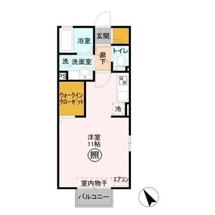 メルベーユ D【2階】の間取り