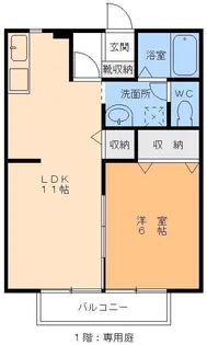 ベリィー・ブラッサム【2階】の間取り