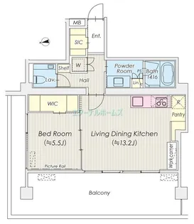 東京都新宿区信濃町【マンション】の間取り