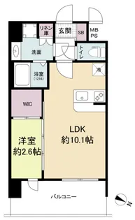 セレニテ十三ミラク【10階】の間取り